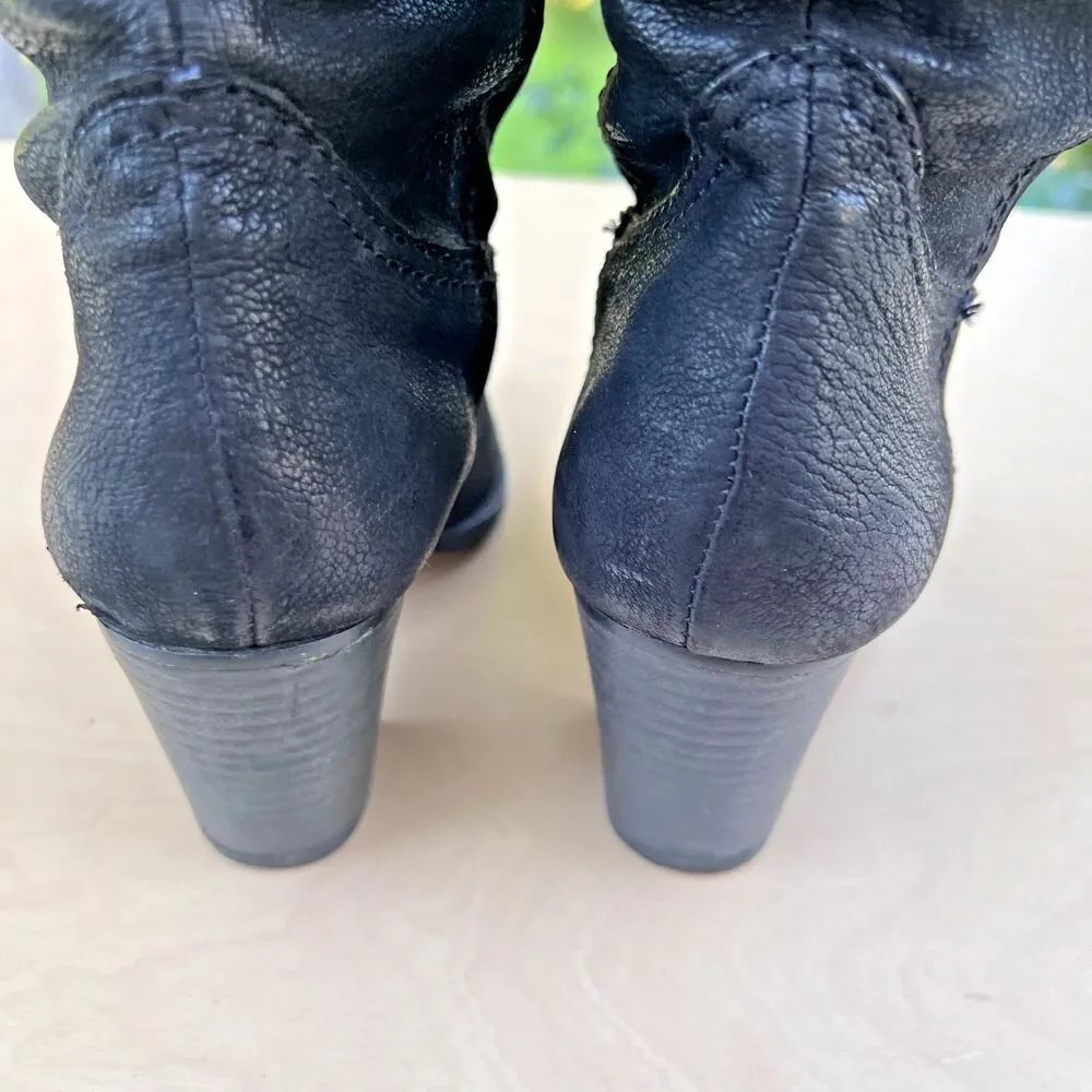 Vince Camuto Women Black Suede OTK High Madolee Boots Size 7 B - Euro 37